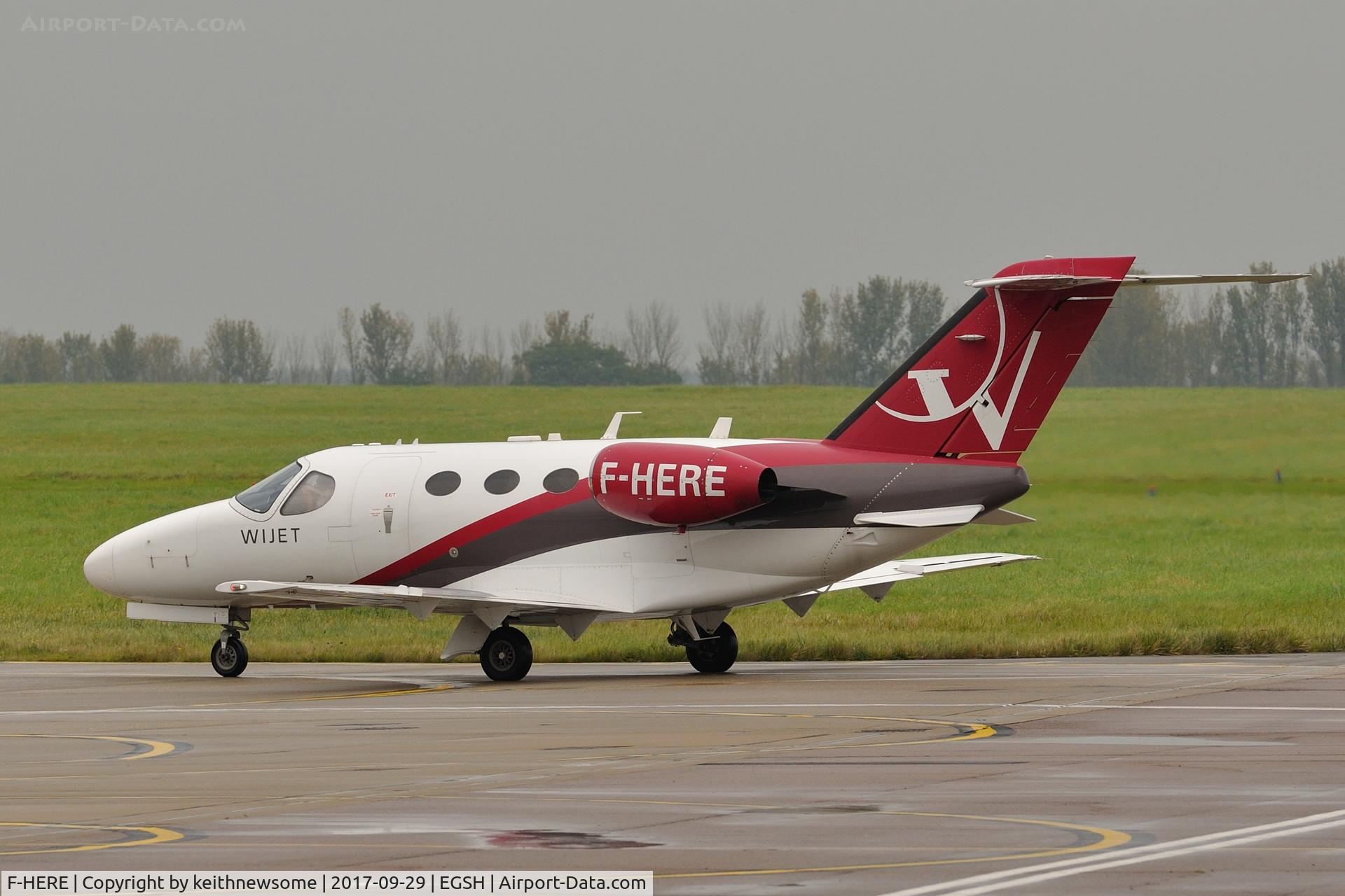 F-HERE, 2009 Cessna 510 Citation Mustang Citation Mustang C/N 510-0194, Regular Visitor.