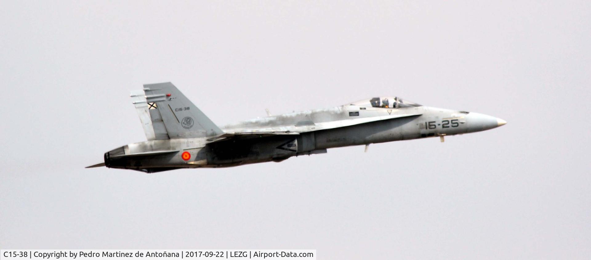 C15-38, McDonnell Douglas EF-18A Hornet C/N 0667/A543, Aeropuerto de Zaragoza - España
