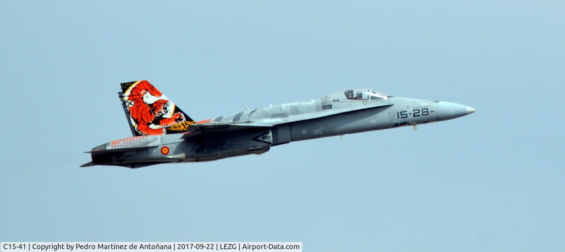 C15-41, McDonnell Douglas EF-18A-24-MC+ C/N 0681/A548, Aeropuerto de Zaragoza - España