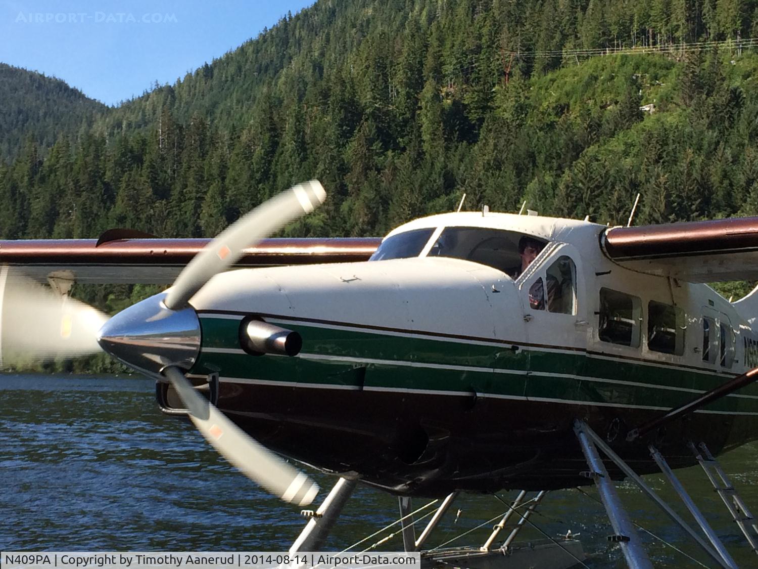 N409PA, 1960 De Havilland Canada DHC-3 Turbo Otter Otter C/N 409, 1960 De Havilland Canada DHC-3, c/n: 409.  Returning to the fish hatchery to pickup tourists like me.  Neets Bay Hatchery