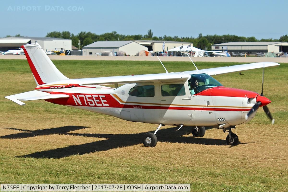 N75EE, 1975 Cessna 210L Centurion C/N 21060837, At 2017 EAA AirVenture at Oshkosh