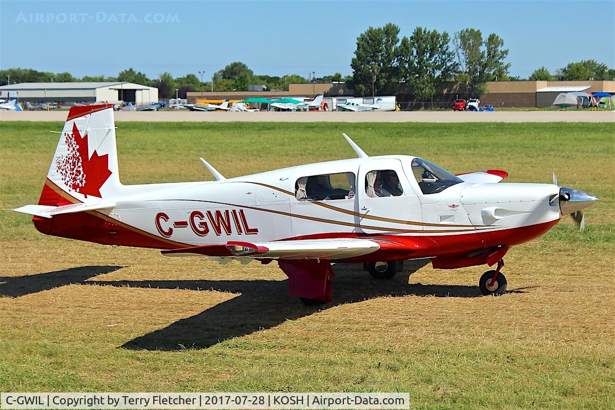 C-GWIL, 1981 Mooney M20K C/N 25-0592, At 2017 EAA AirVenture at Oshkosh