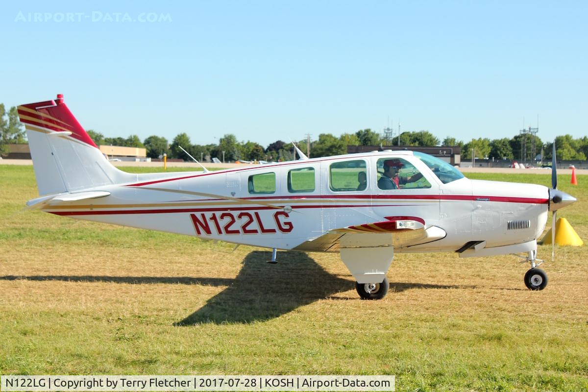 N122LG, 1988 Beech A36 Bonanza 36 C/N E-2413, At 2017 EAA AirVenture at Oshkosh