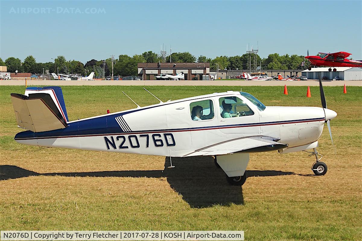 N2076D, 1953 Beech D35 C/N D-3428, At 2017 EAA AirVenture at Oshkosh