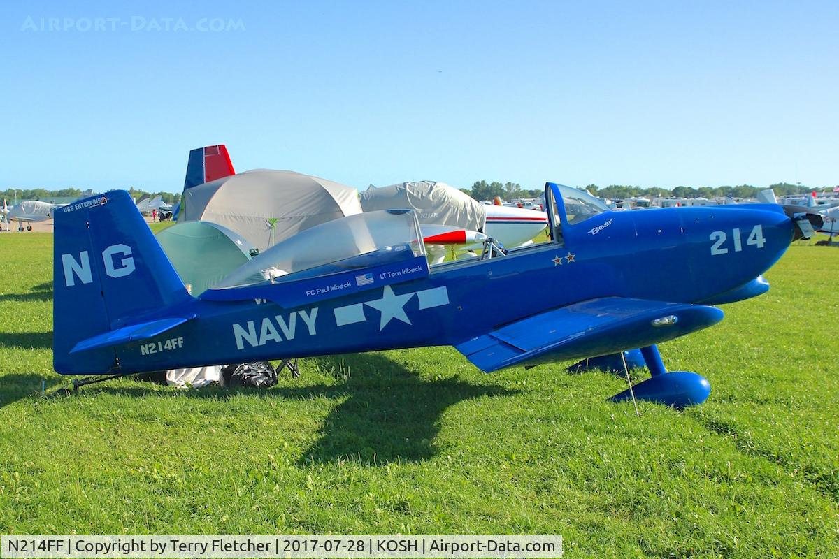 N214FF, Vans RV-8 C/N 80687, At 2017 EAA AirVenture at Oshkosh