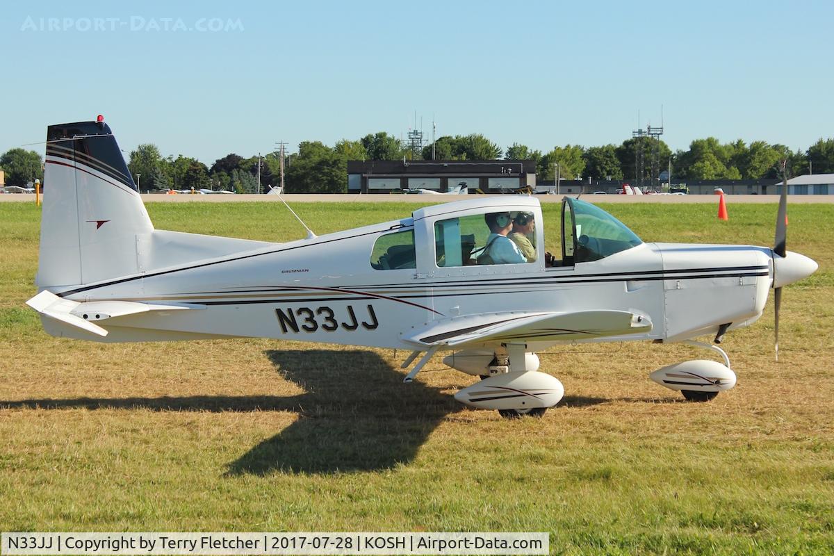 N33JJ, 1972 American AA-5 C/N AA5-0061, At 2017 EAA AirVenture at Oshkosh
