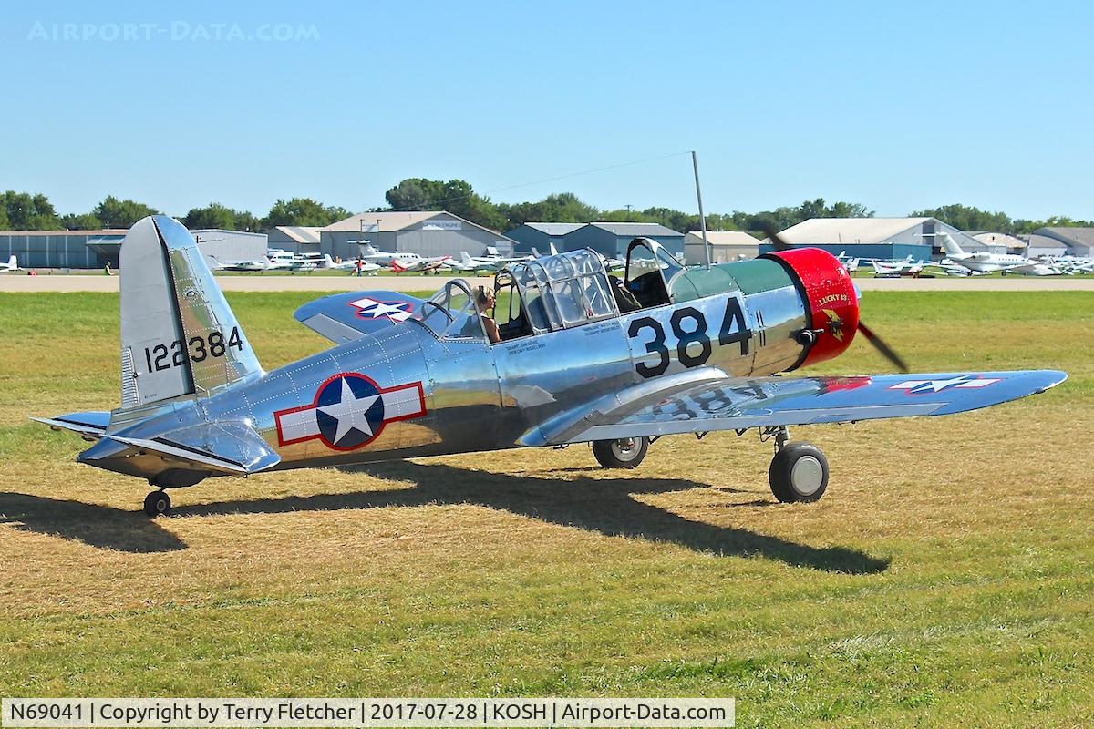 N69041, 1942 Consolidated Vultee BT-13A C/N 6462, At 2017 EAA AirVenture at Oshkosh
