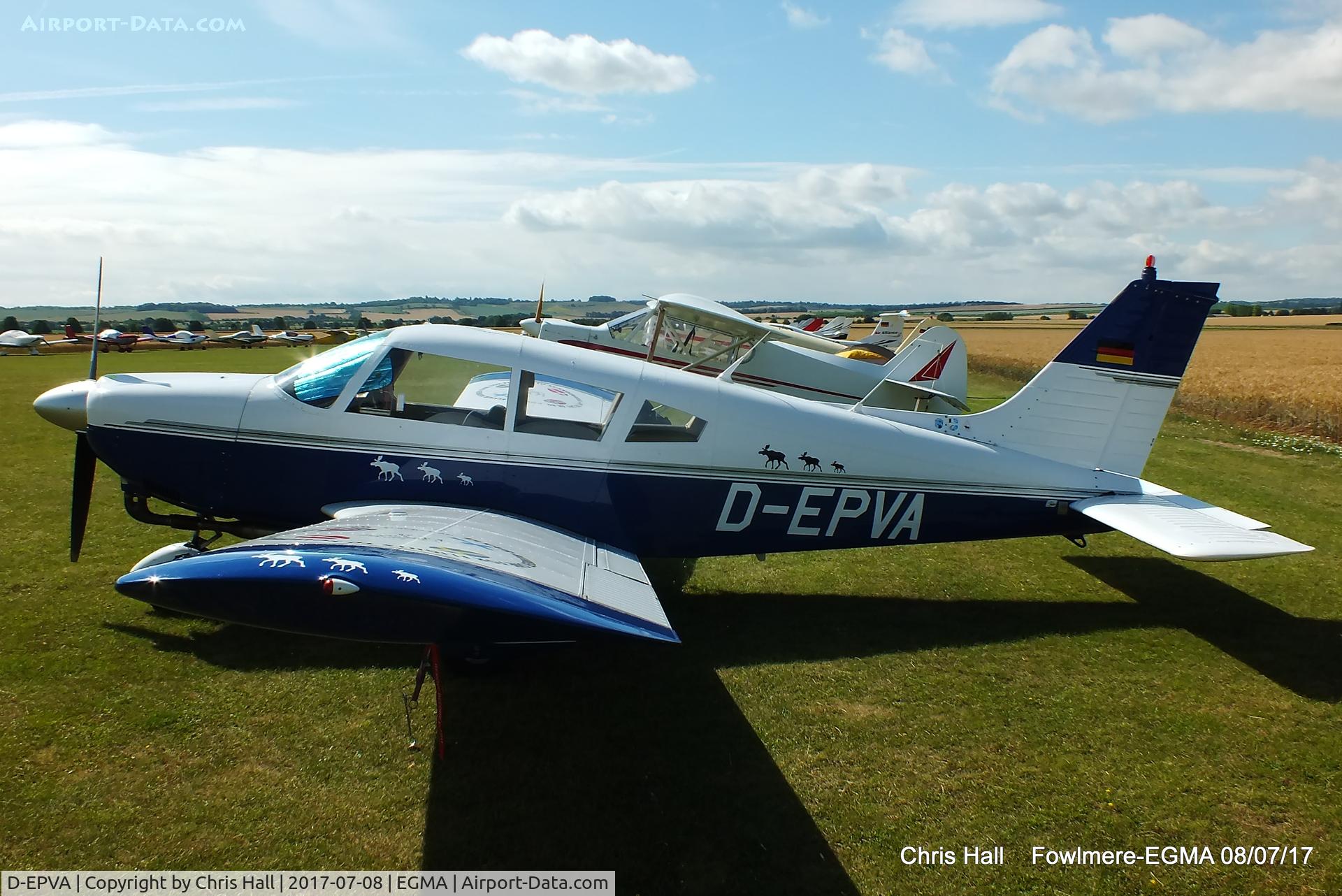 D-EPVA, 1973 Piper PA-28-180 Cherokee C/N 28-7305352, at Fowlmere