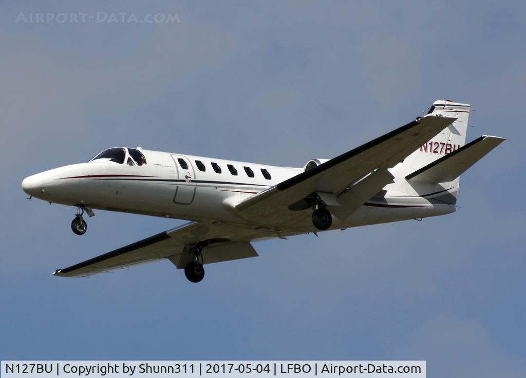 N127BU, 1980 Cessna 551 Citation II/SP C/N 551-0179, Landing rwy 14R
