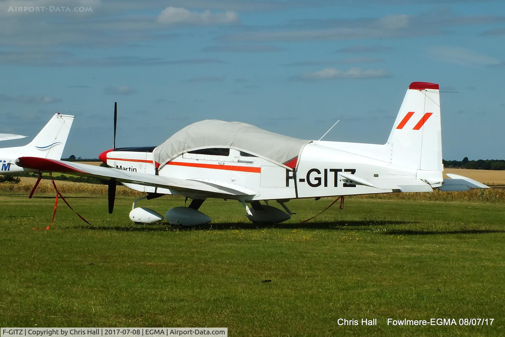 F-GITZ, Grumman American AG-5B Tiger C/N 10140, at Fowlmere