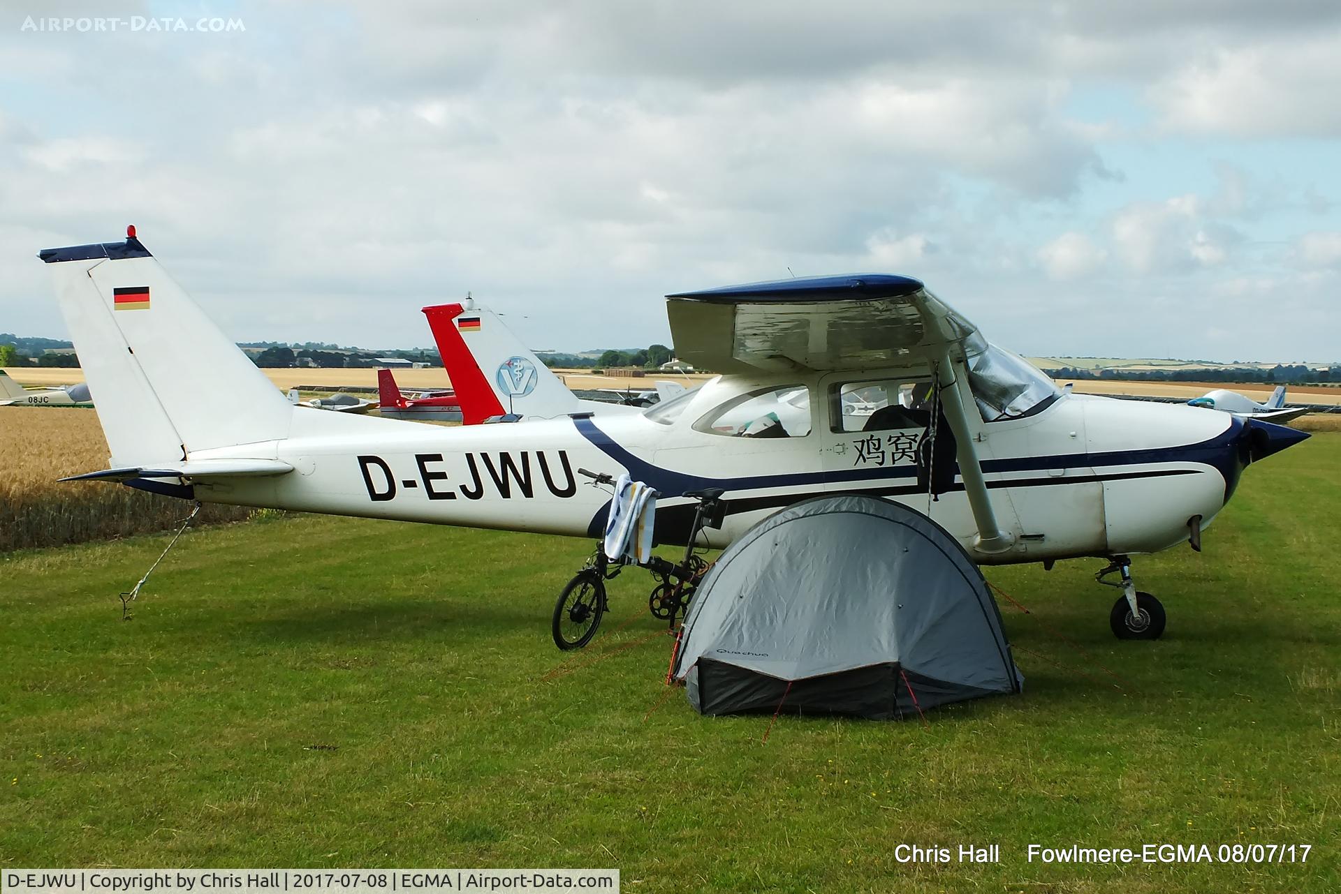 D-EJWU, Reims F172H Skyhawk Skyhawk C/N 0417, at Fowlmere