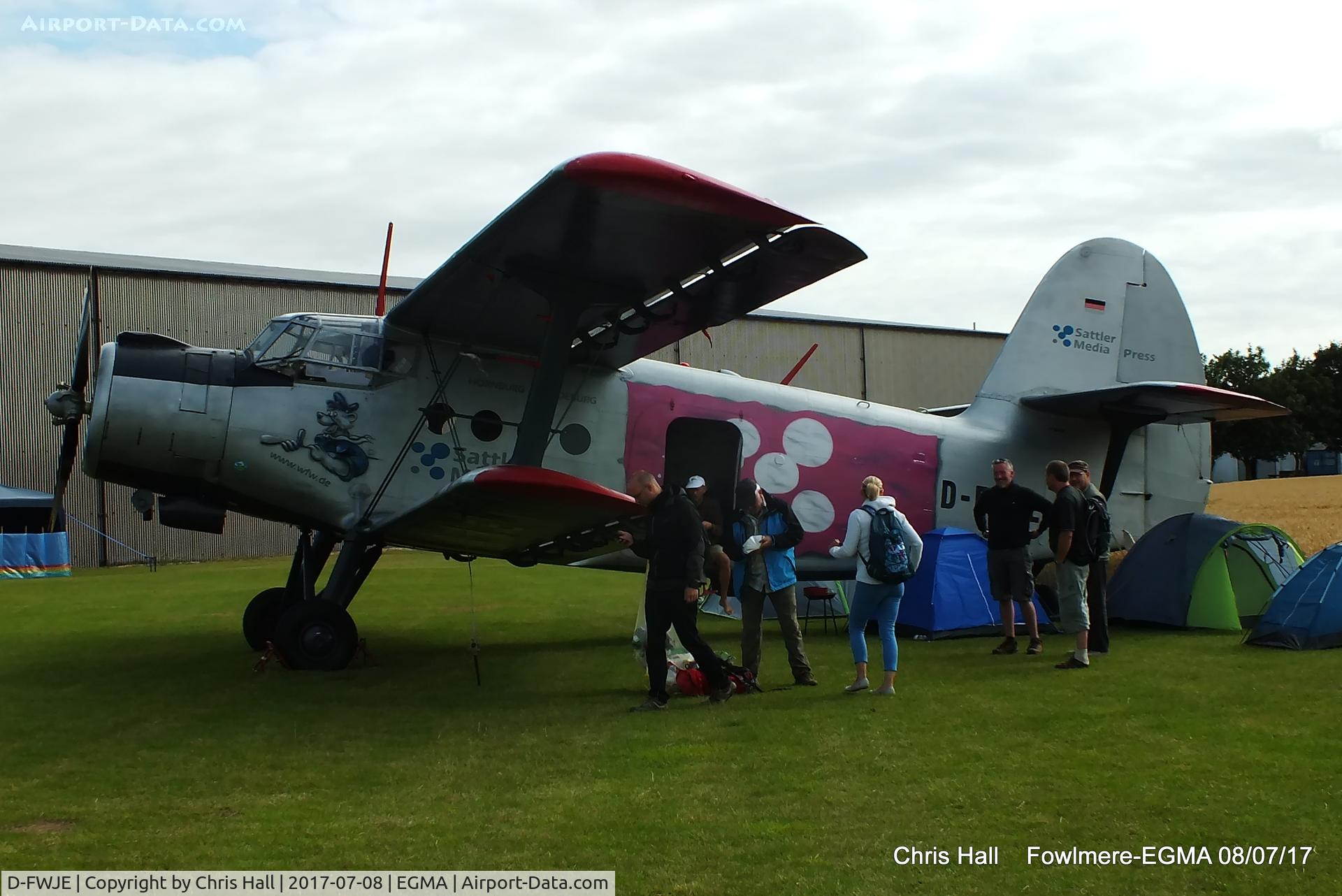 D-FWJE, 1970 Antonov An-2T C/N 1G108-69, at Fowlmere
