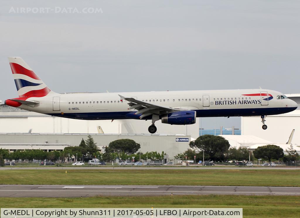 G-MEDL, 2006 Airbus A321-231 C/N 2653, Landing rwy 14R