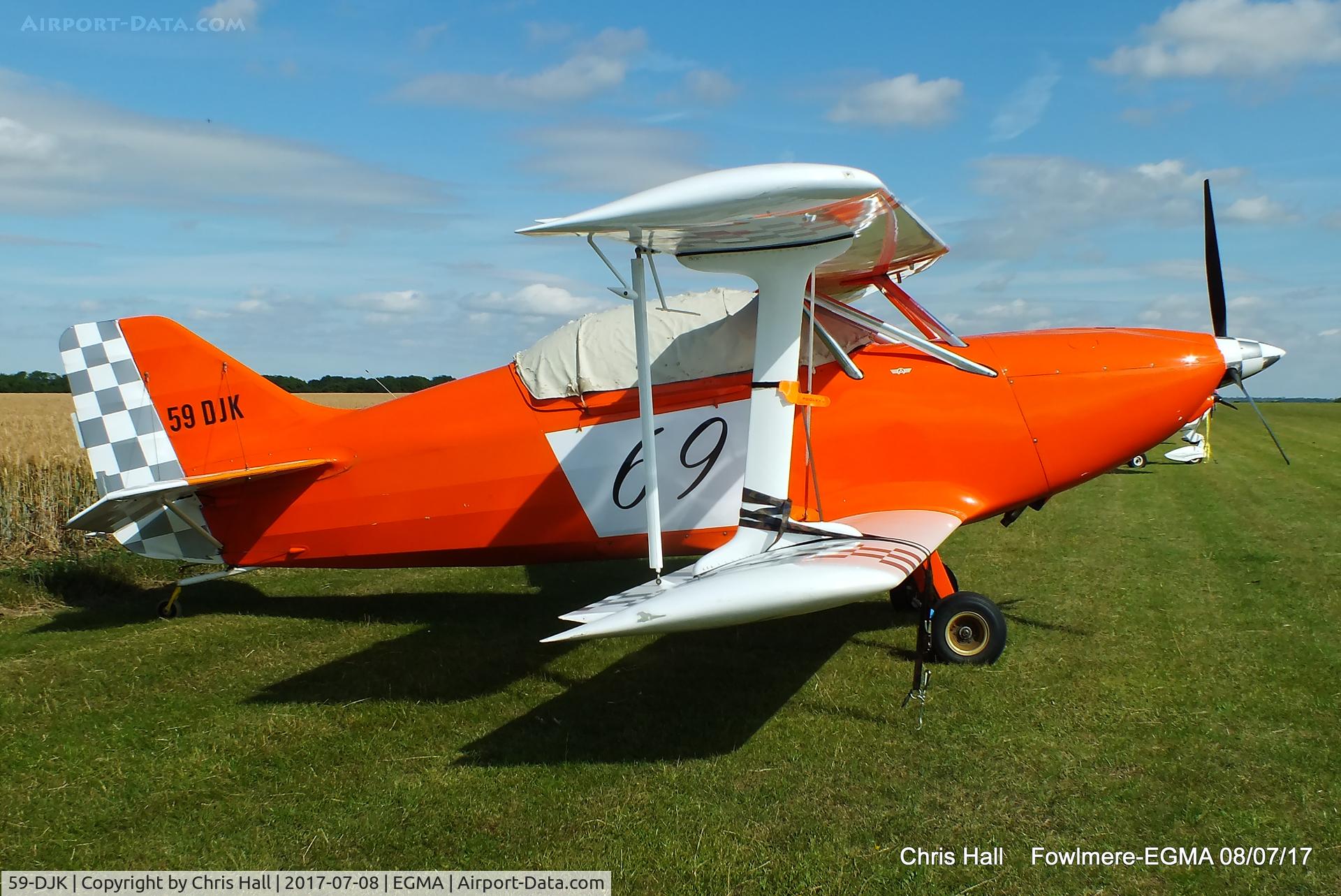 59-DJK, B & F Funk FK-12 Comet C/N 012-069, at Fowlmere