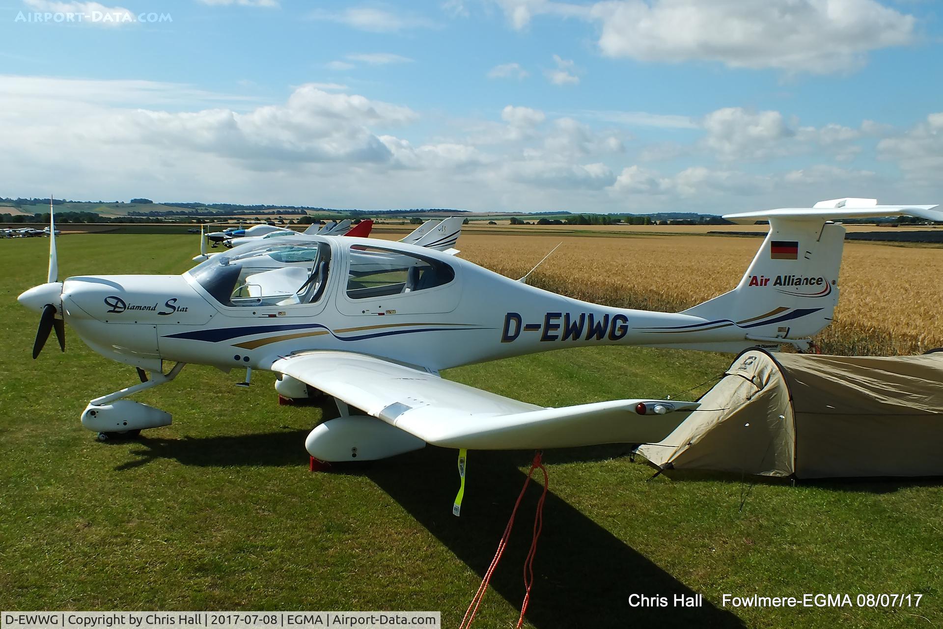 D-EWWG, Diamond DA-40 Diamond Star C/N 40.027, at Fowlmere