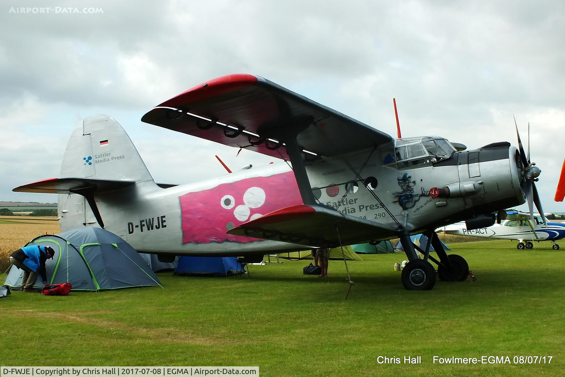 D-FWJE, 1970 Antonov An-2T C/N 1G108-69, at Fowlmere