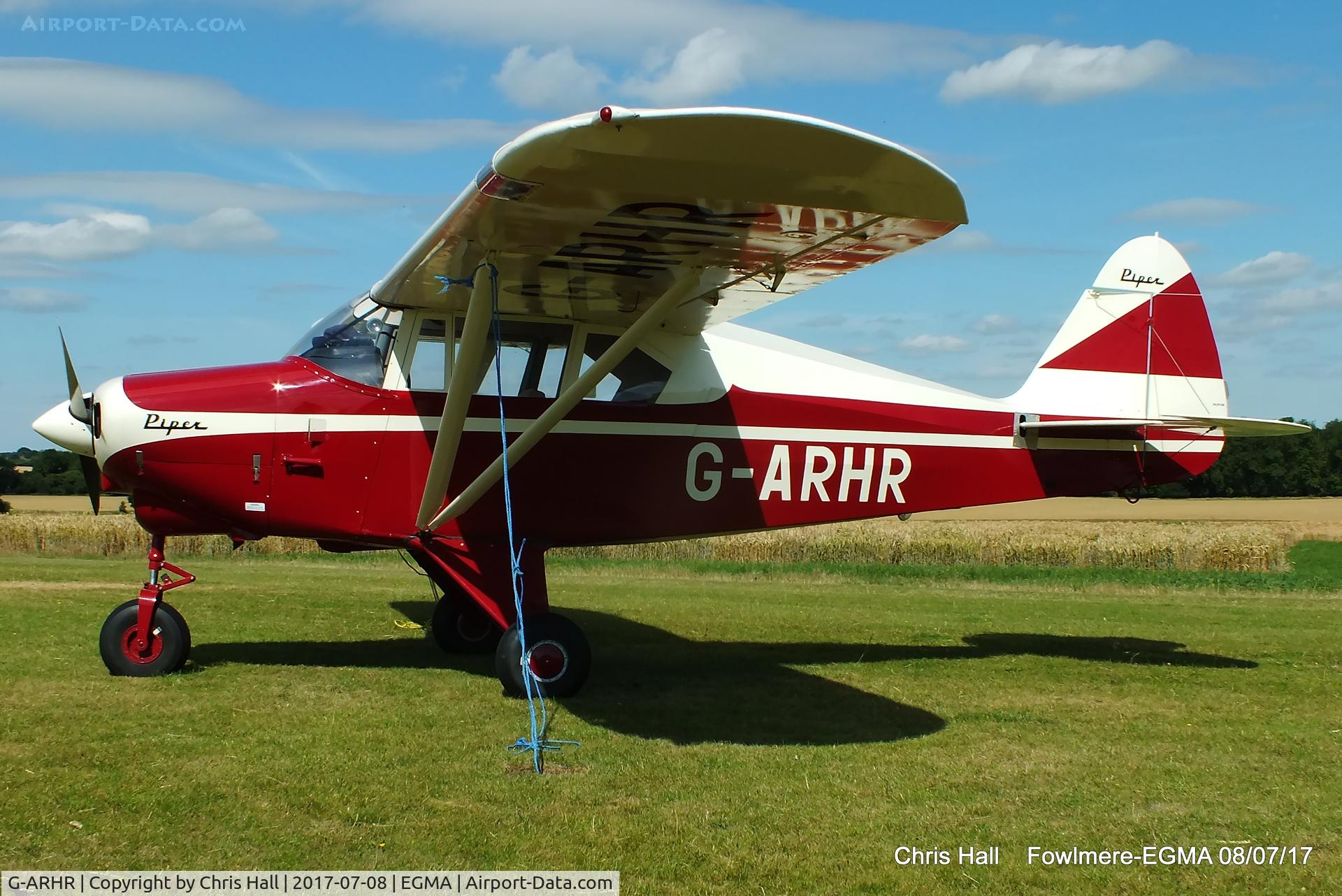 G-ARHR, 1960 Piper PA-22-150 Caribbean C/N 22-7576, at Fowlmere