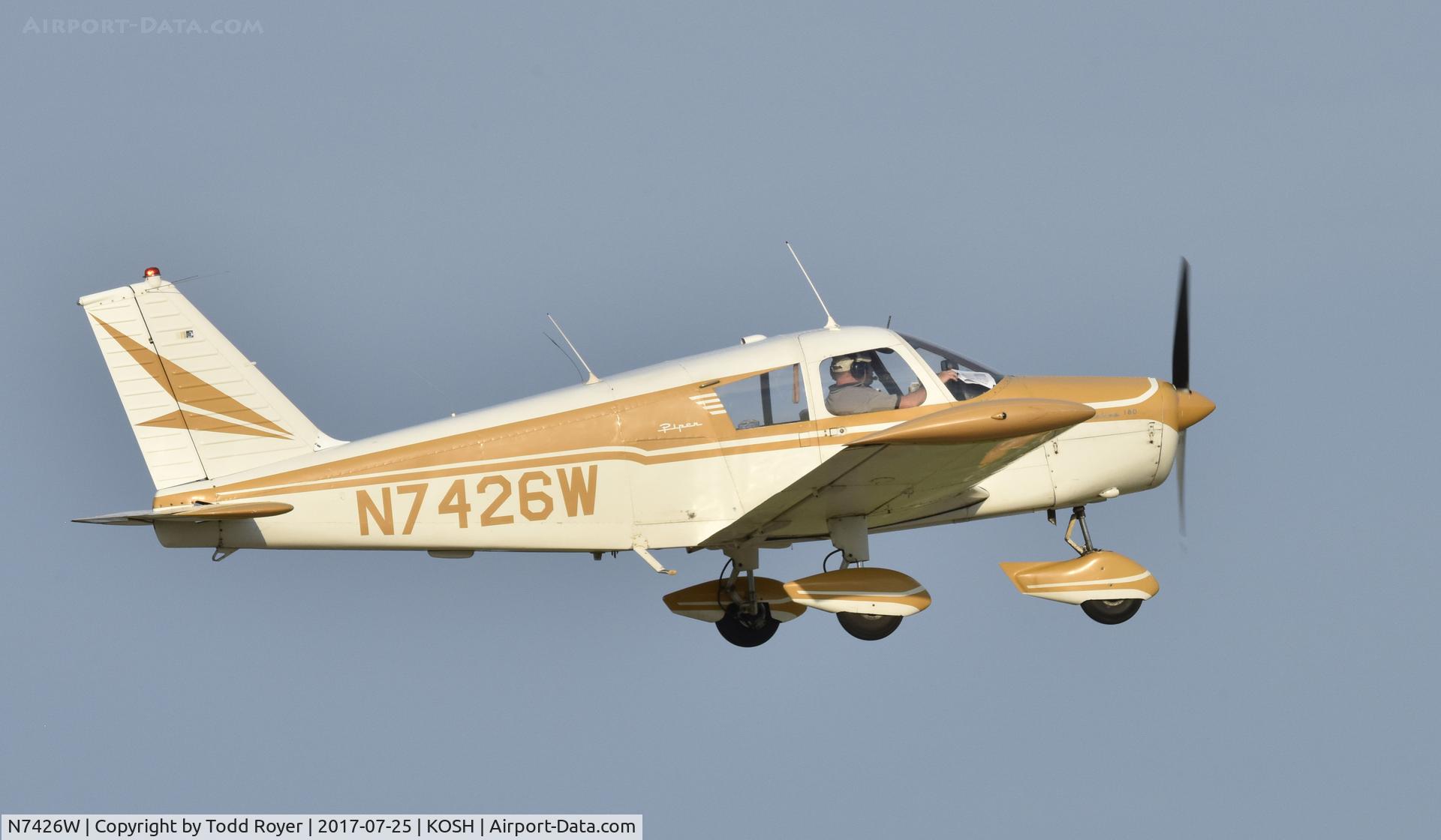 N7426W, 1963 Piper PA-28-180 Cherokee C/N 28-1314, Airventure 2017
