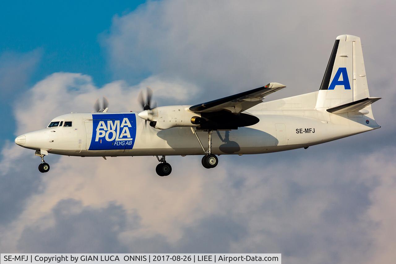 SE-MFJ, 1989 Fokker 50 C/N 20149, Landing