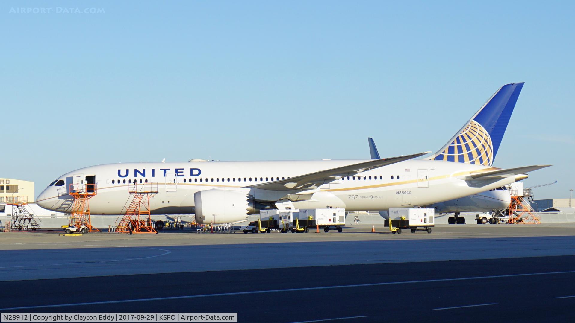 N28912, 2014 Boeing 787-8 Dreamliner C/N 34828, SFO 2017.