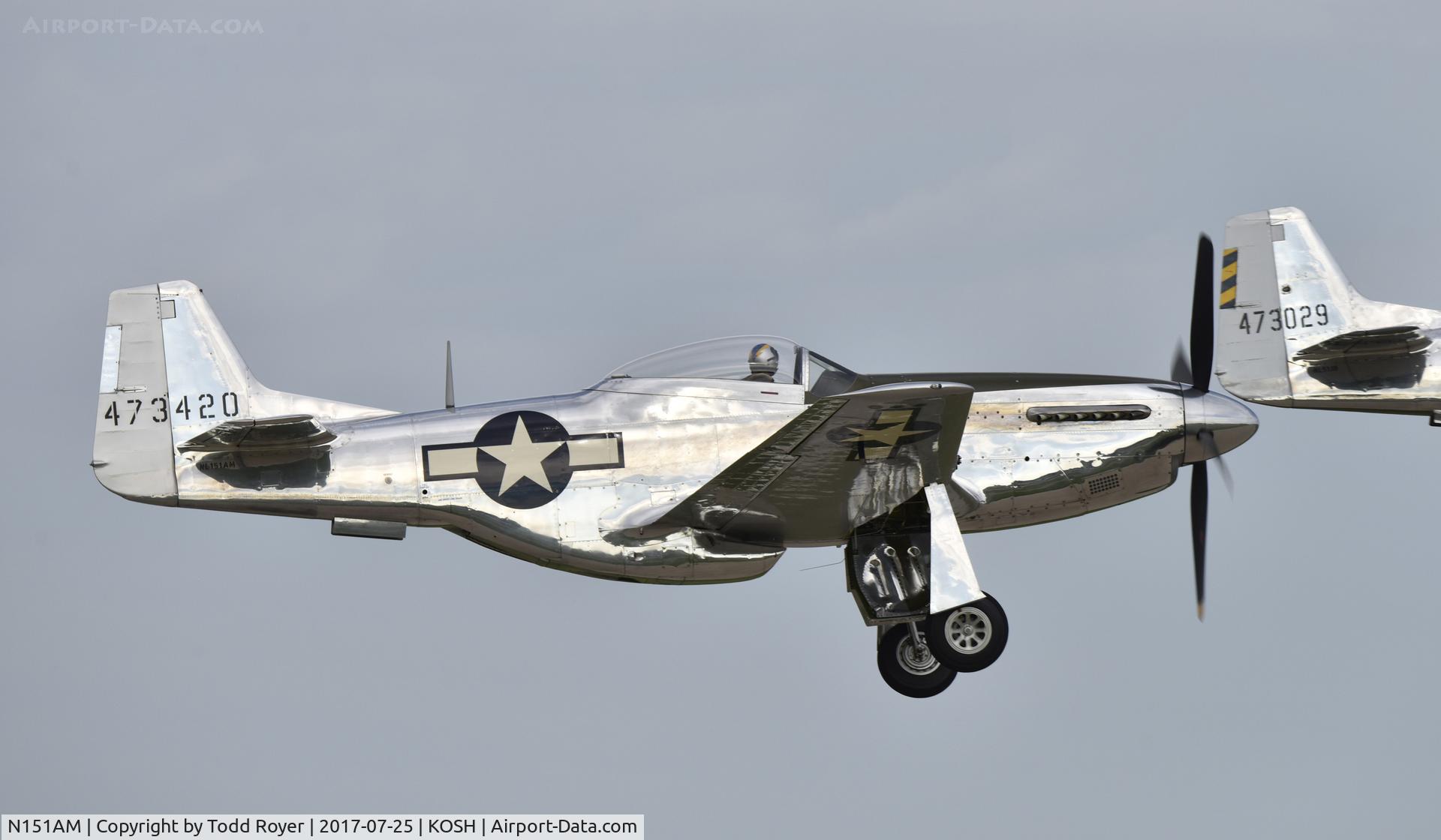 N151AM, 1944 North American P-51D Mustang C/N 122-39879, Airventure 2017