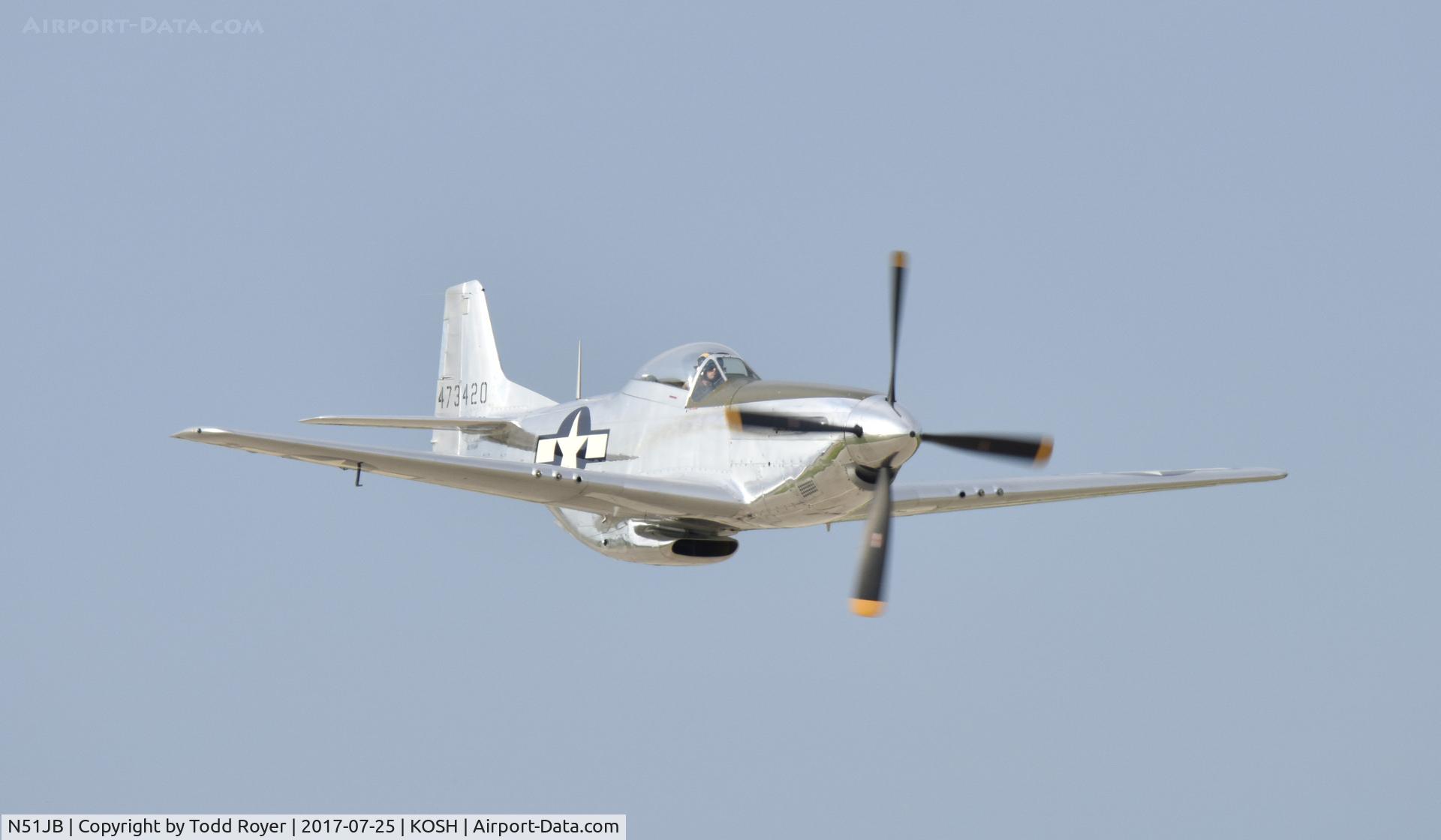 N51JB, 1944 North American P-51D Mustang C/N 122-39488, Airventure 2017