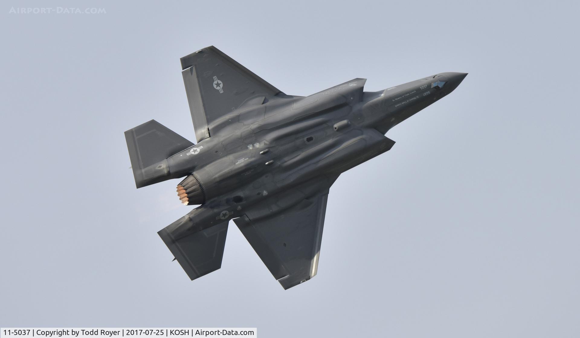 11-5037, 2011 Lockheed Martin F-35A Lightning II C/N AF-48, Airventure 2017