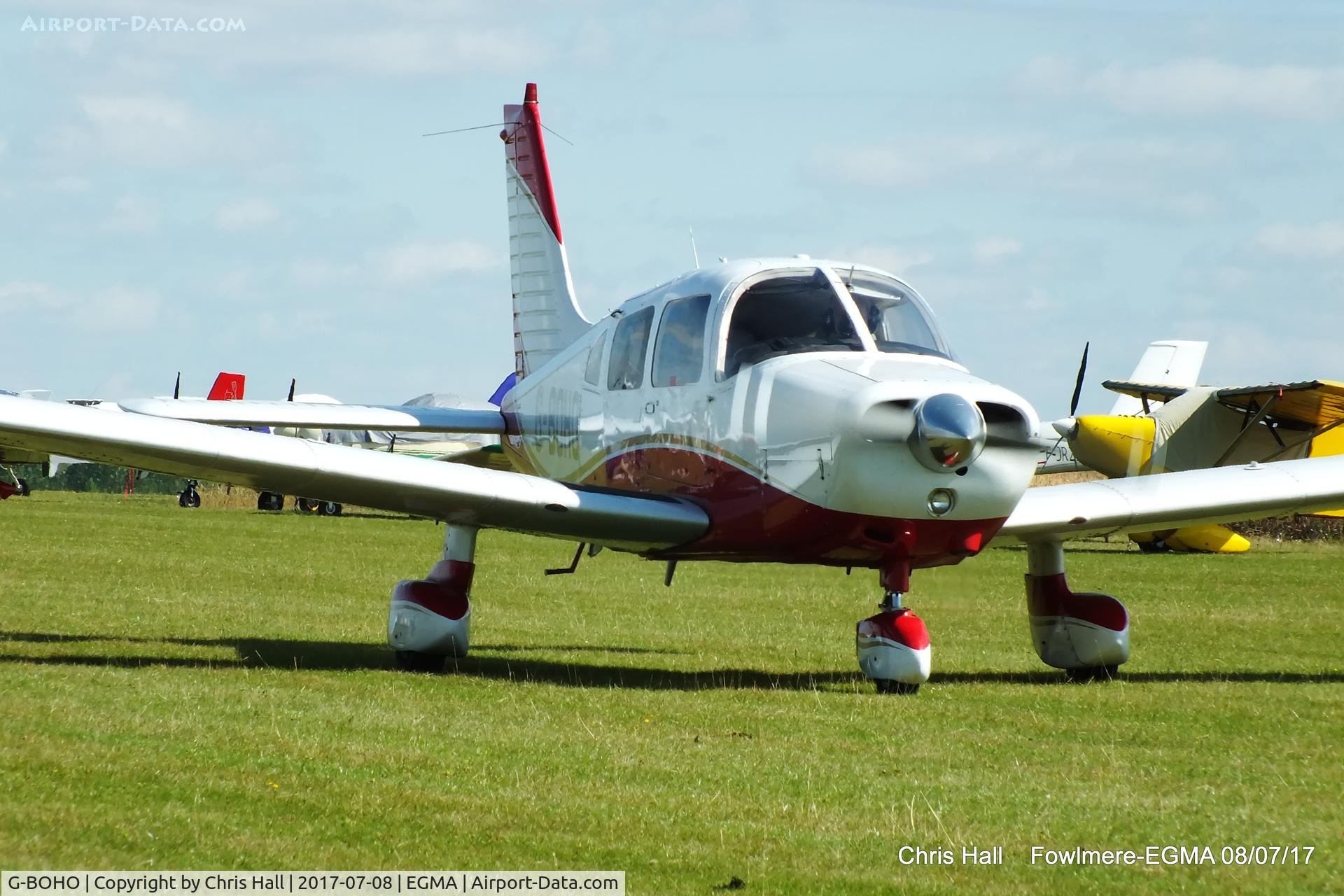 G-BOHO, 1980 Piper PA-28-161 Cherokee Warrior II C/N 28-8016196, at Fowlmere
