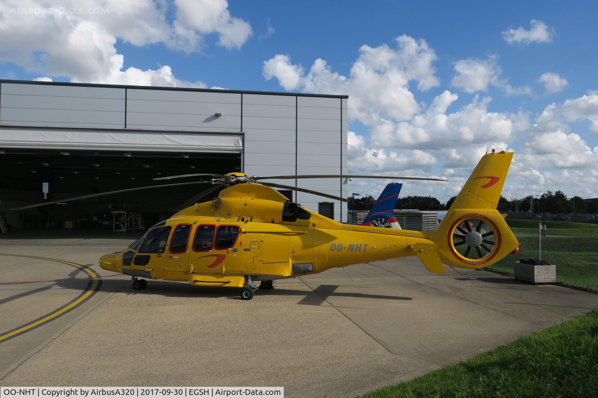 OO-NHT, 2006 Eurocopter EC-155B-1 C/N 6735, Parked outside the hanger