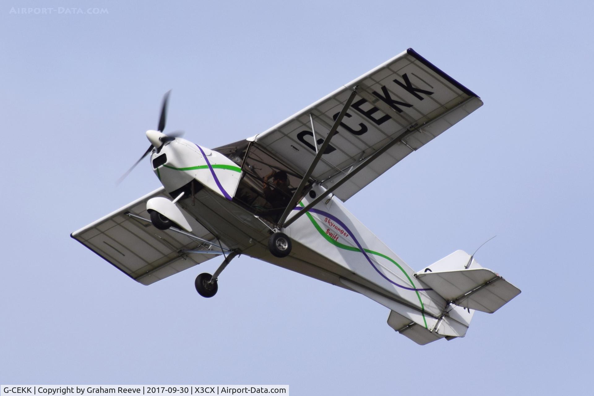 G-CEKK, 2007 Skyranger Swift 912S(1) C/N BMAA/HB/522, Departing from Northrepps.