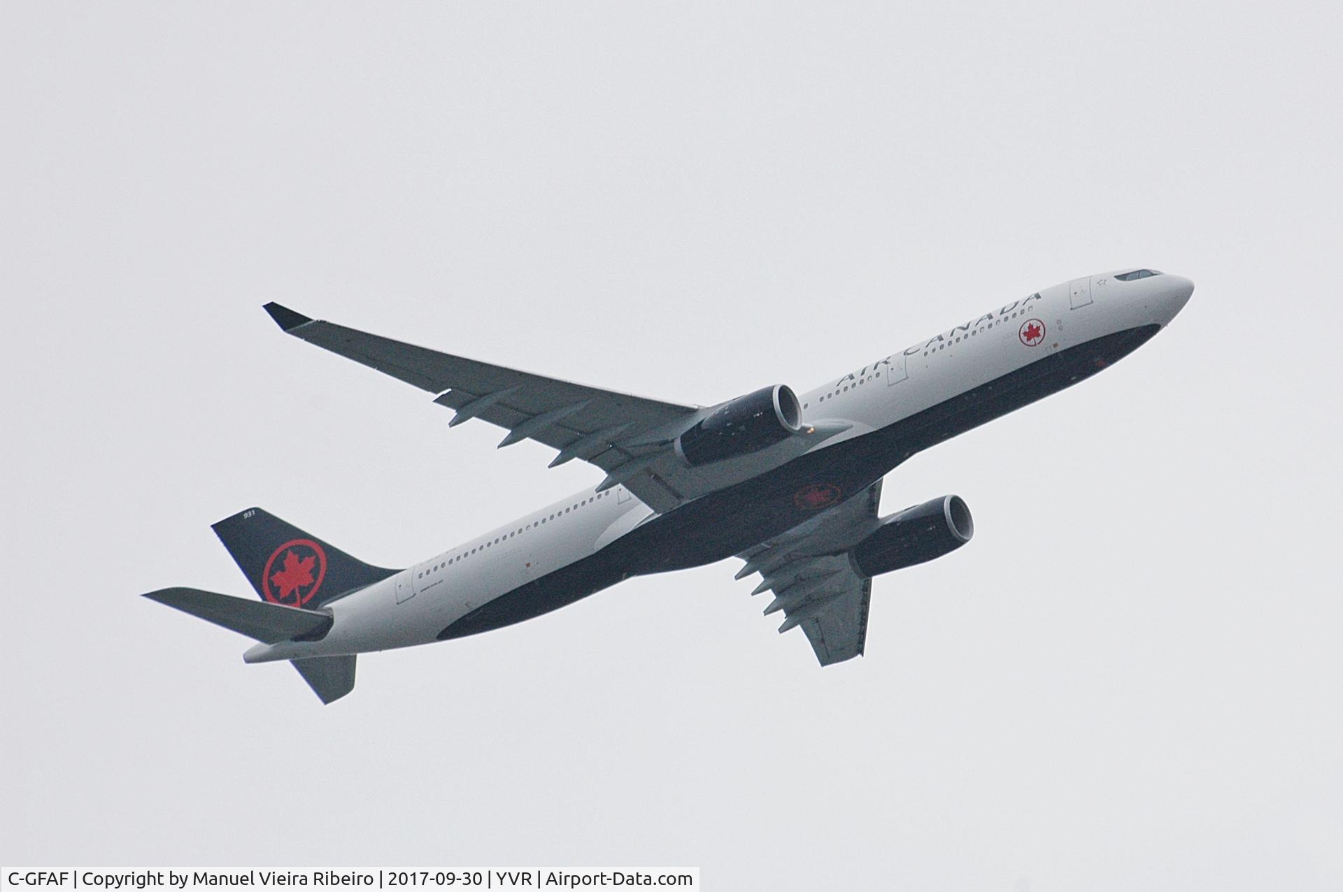 C-GFAF, 1999 Airbus A330-343 C/N 0277, AC302 to Montreal. Now in 2017 livery.