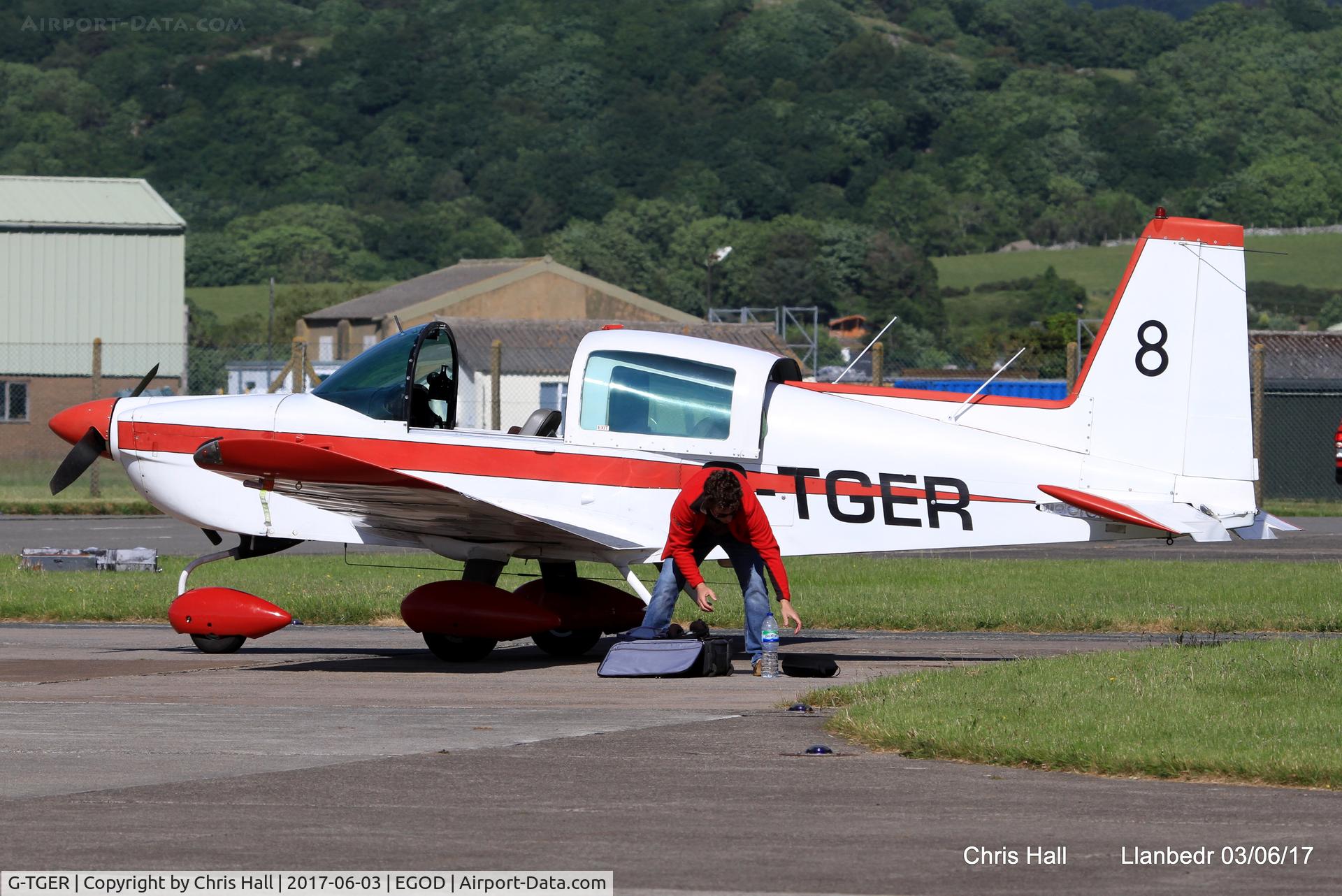 G-TGER, 1978 Gulfstream American AA-5B Tiger C/N AA5B-0952, Royal Aero Club 3Rs air race at Llanbedr