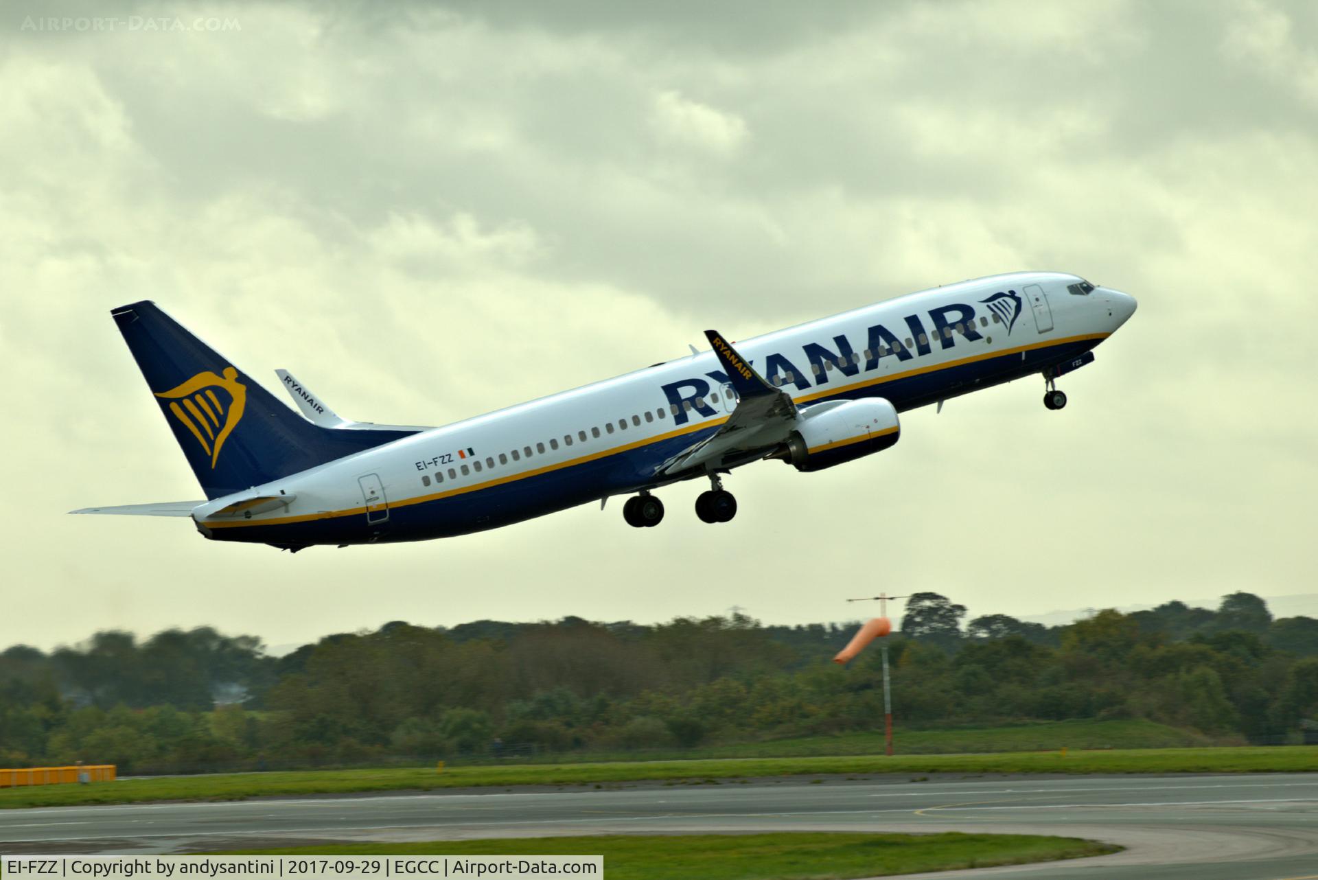 EI-FZZ, 2017 Boeing 737-800 C/N 44796, just taken off   [new to the RYR fleet]
