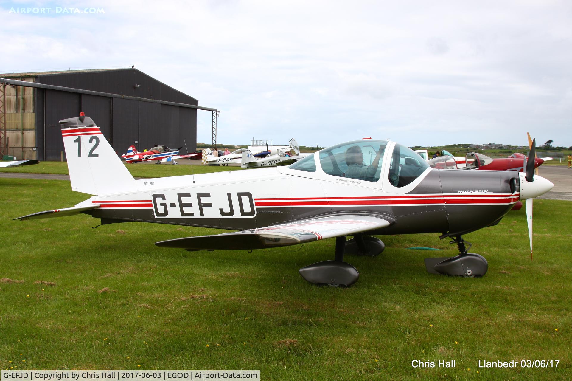 G-EFJD, 1971 Bolkow Bo-209C Monsun 160FV C/N 126, Royal Aero Club 3Rs air race at Llanbedr