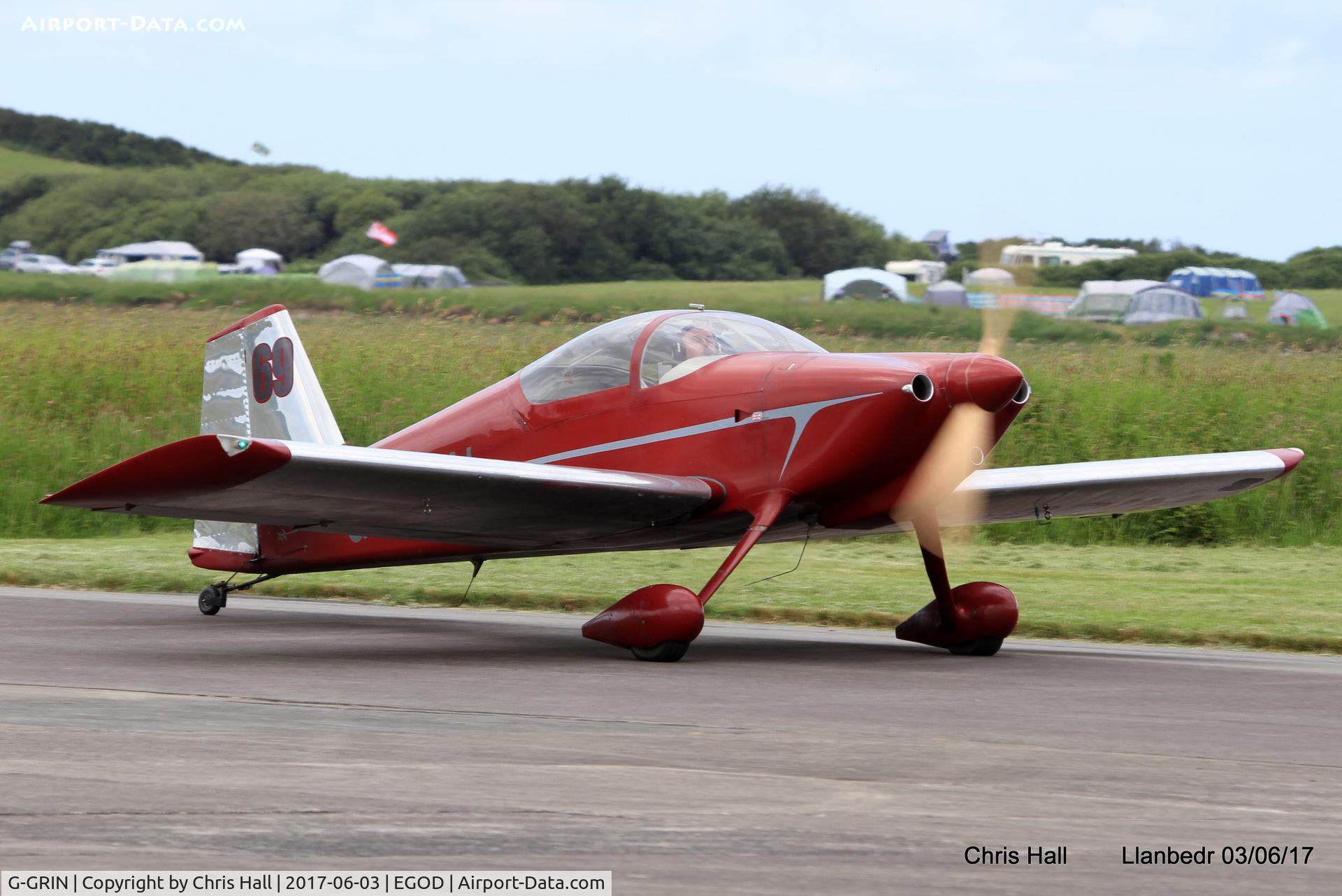 G-GRIN, 1999 Vans RV-6 C/N PFA 181-12409, Royal Aero Club 3Rs air race at Llanbedr