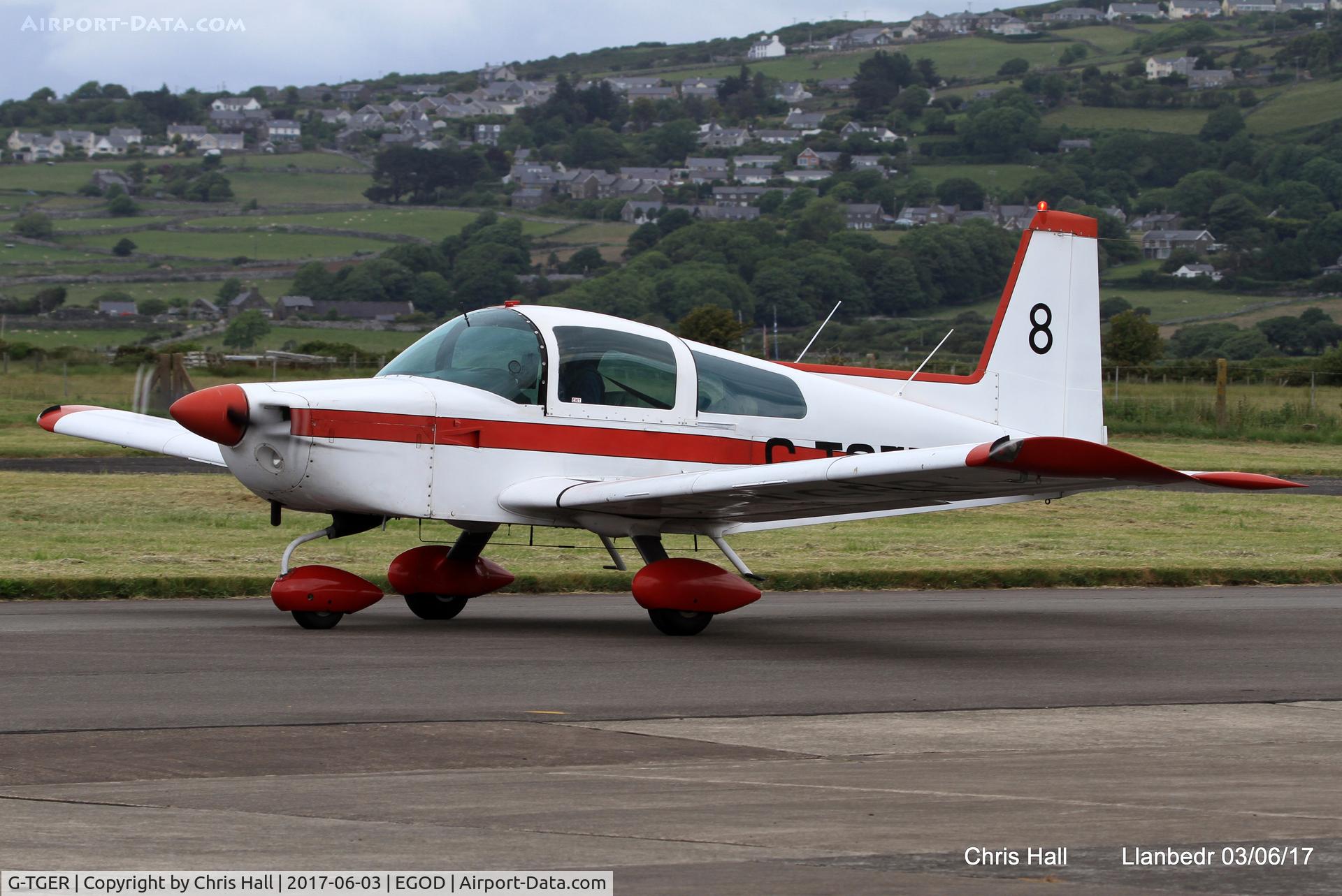 G-TGER, 1978 Gulfstream American AA-5B Tiger C/N AA5B-0952, Royal Aero Club 3Rs air race at Llanbedr
