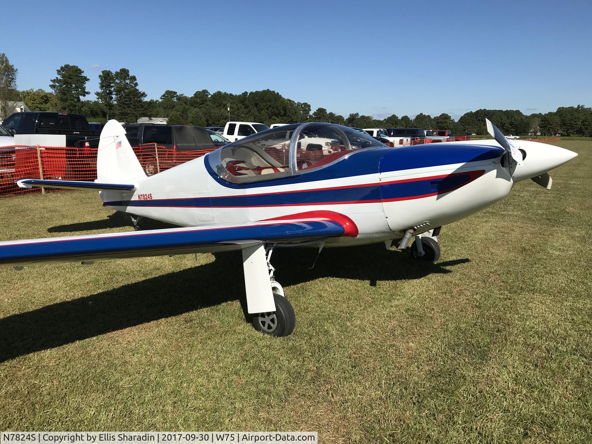N7824S, 1946 Globe GC-1B Swift C/N 2242, As seen at Wings, Wheels & Keels, 9/30/2017, Hummel Airfield, Topping, VA.