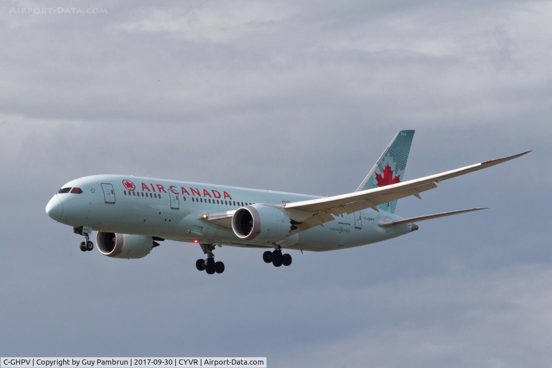 C-GHPV, 2014 Boeing 787-8 Dreamliner C/N 35260, Landing