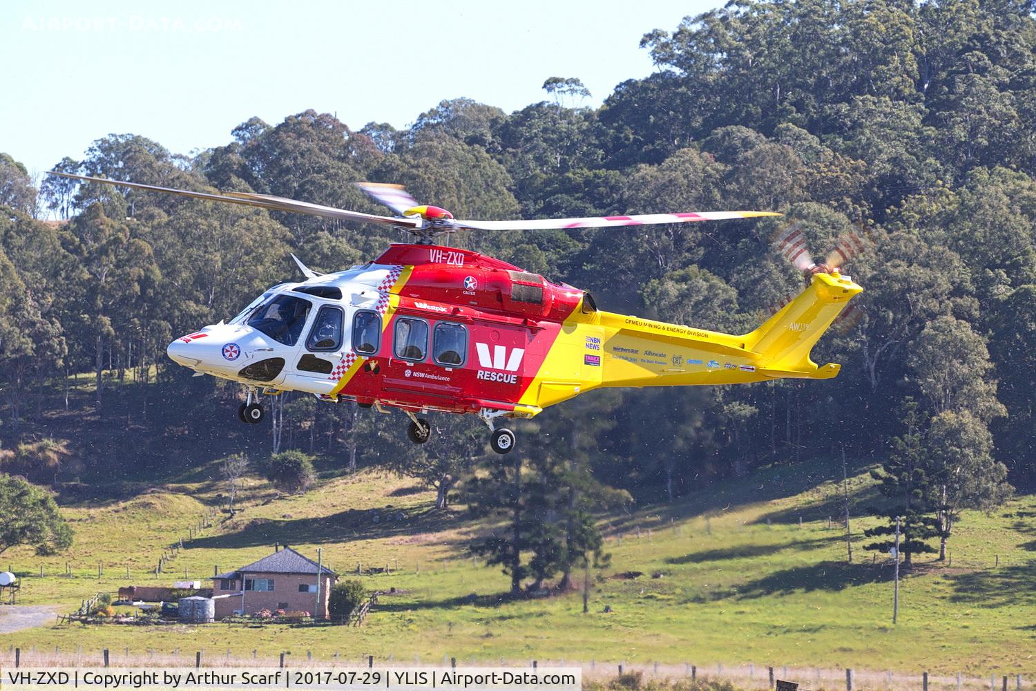 VH-ZXD, 2016 Leonardo-Finmeccanica AW-139 C/N 31738, Lismore NSW Aviation Expo 2017