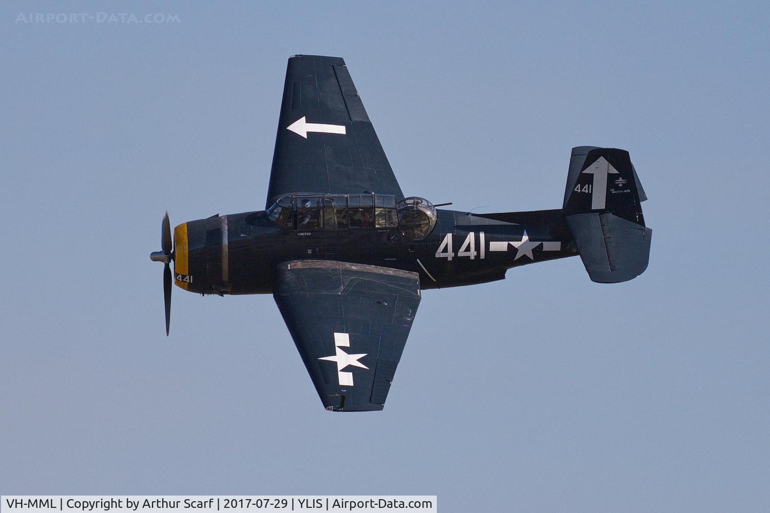 VH-MML, 1957 Grumman TBM-3E Avenger C/N 3919, Lismore NSW Aviation Expo 2017