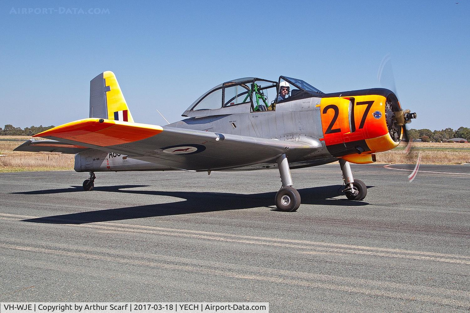 VH-WJE, 1956 Commonwealth CA-25 Winjeel C/N CA25-27, AAAA Fly In 2017