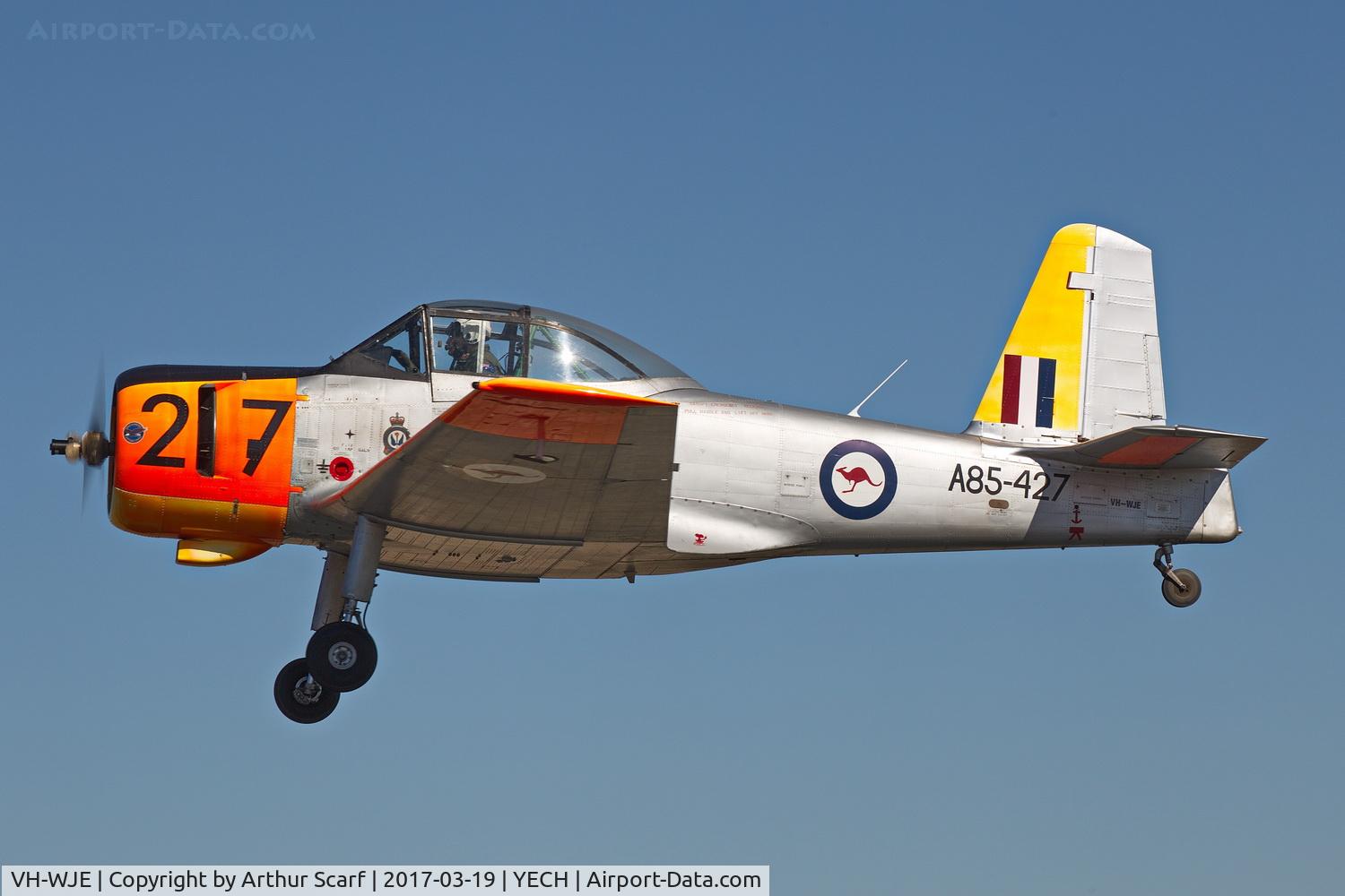 VH-WJE, 1956 Commonwealth CA-25 Winjeel C/N CA25-27, AAAA Fly In 2017