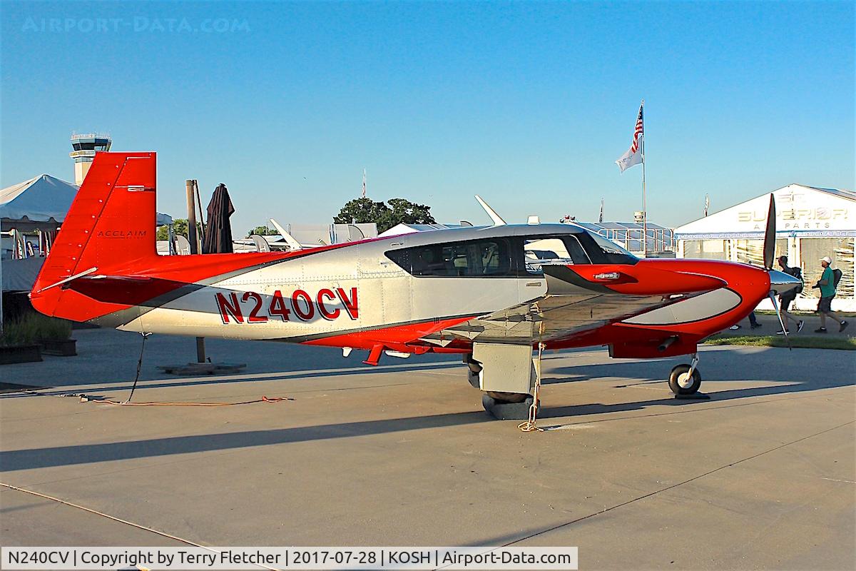 N240CV, 2015 Mooney M20V C/N 33-0001, At 2017 EAA AirVenture at Oshkosh