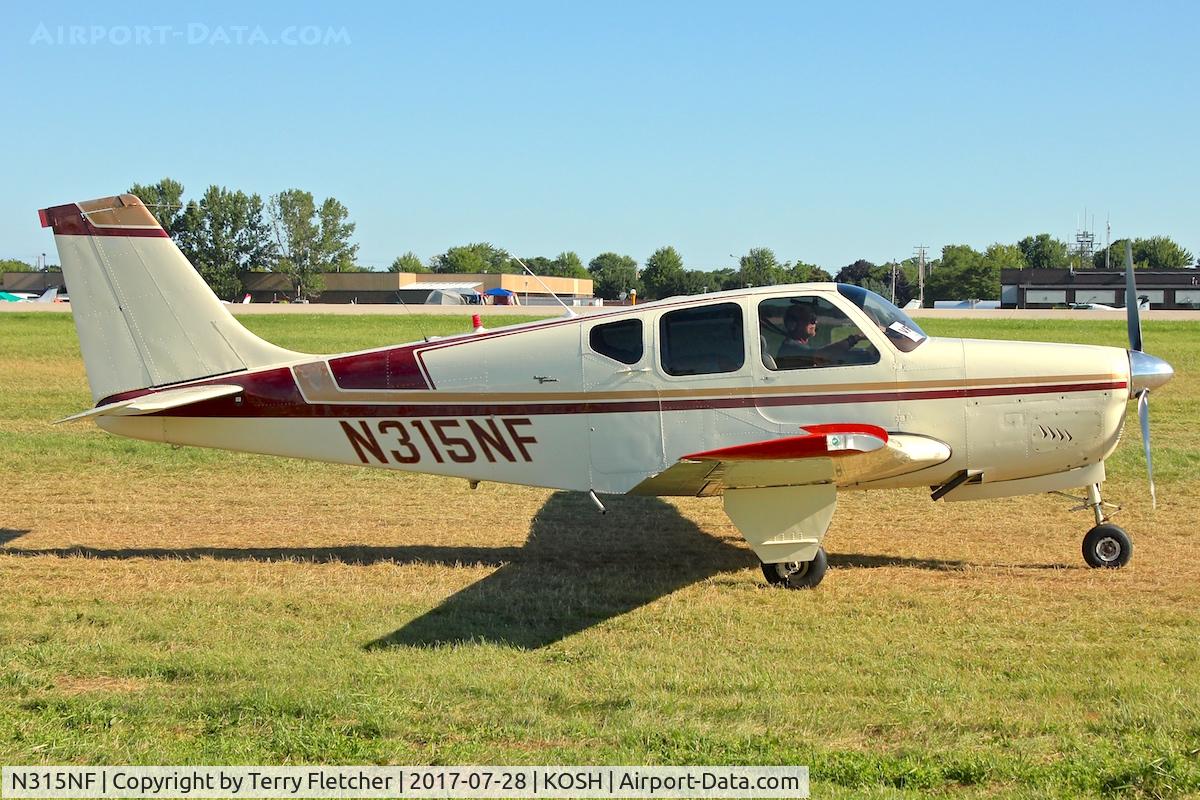 N315NF, 1963 Beech 35-B33 Debonair C/N CD-657, At 2017 EAA AirVenture at Oshkosh