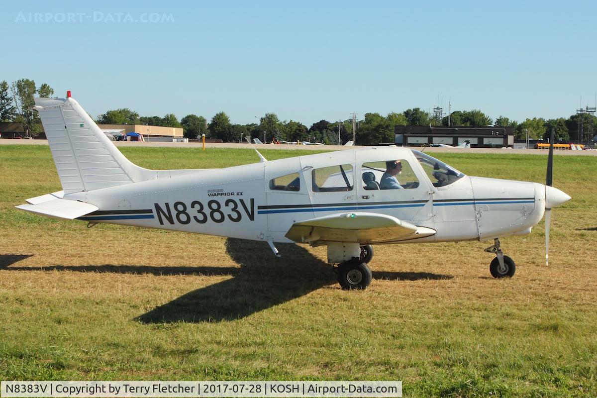 N8383V, 1981 Piper PA-28-161 Cherokee Warrior II C/N 28-8116224, At 2017 EAA AirVenture at Oshkosh