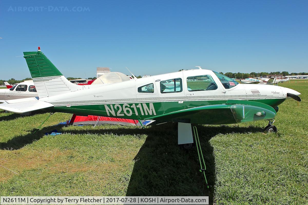 N2611M, 1977 Piper PA-28R-201T Cherokee Arrow III C/N 28R-7803138, At 2017 EAA AirVenture at Oshkosh