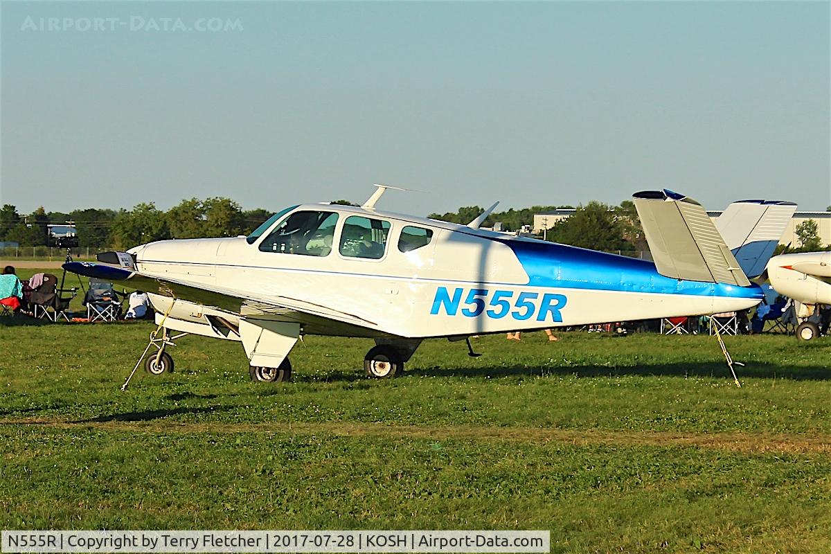 N555R, 1950 Beech B35 C/N D-2295, At 2017 EAA AirVenture at Oshkosh