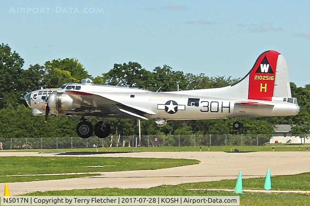 N5017N, 1944 Lockheed/Vega (Boeing) B-17G-105-VE Flying Fortress C/N 8649, At 2017 EAA AirVenture at Oshkosh