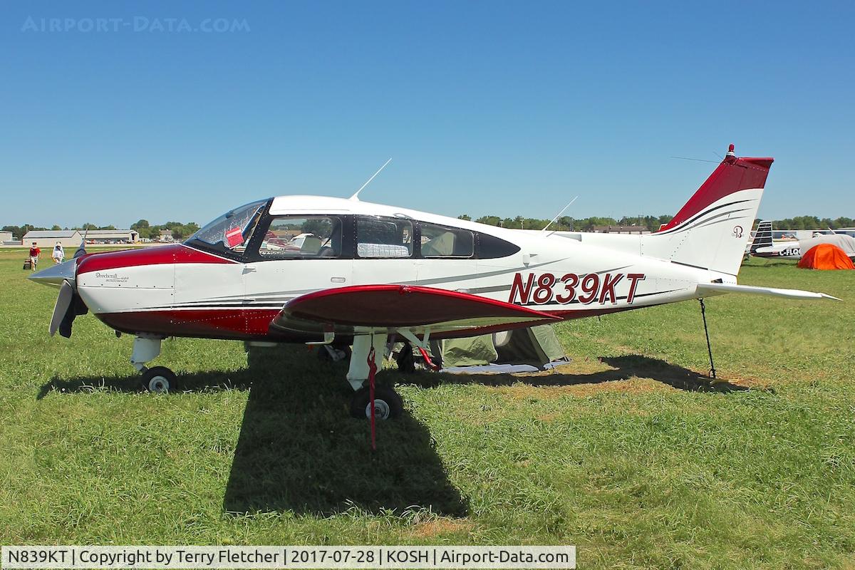 N839KT, 1982 Beech C23 Sundowner 180 C/N M-2352, At 2017 EAA AirVenture at Oshkosh