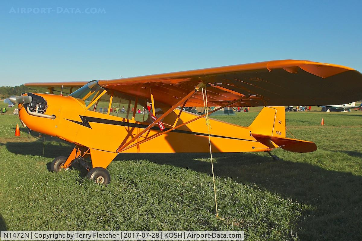 N1472N, 1947 Piper J3C-65 Cub Cub C/N 23002, At 2017 EAA AirVenture at Oshkosh